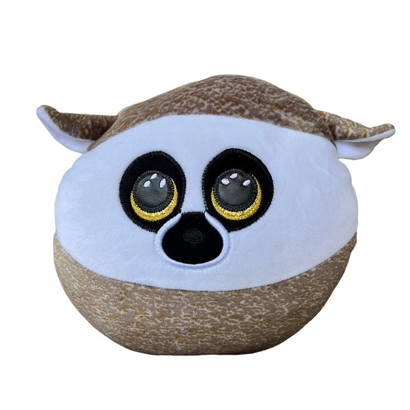 Ty Squish‎ A Boo Linus The Lemur Round Stuffed Animal Plush - Picture 1 of 4
